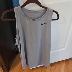 Nike Women's Light Gray Muscle Tee